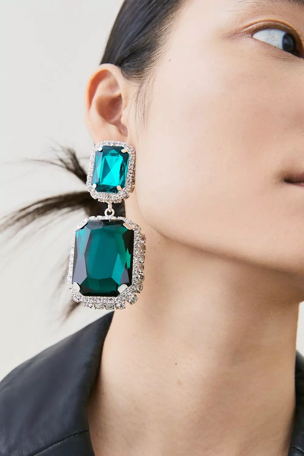 【KAREN MILLEN】ディアマンテシェルステートメント ピアス Diamante Statement Earrings | Karen Millen