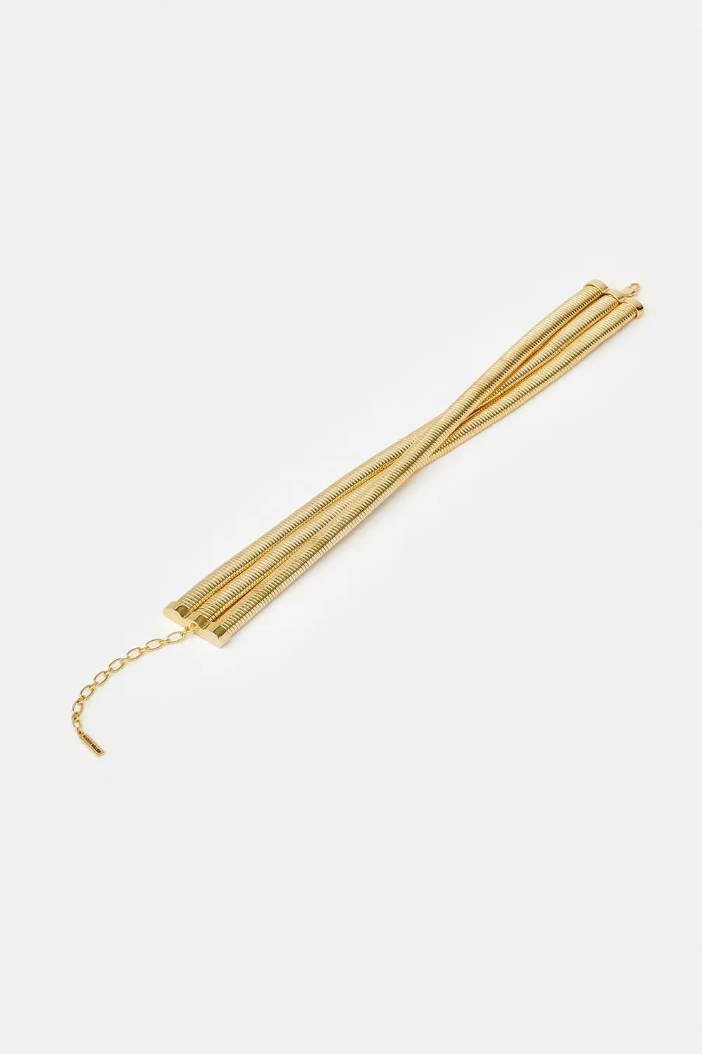 Plated 3 Chain Statement Necklace | Karen Millen