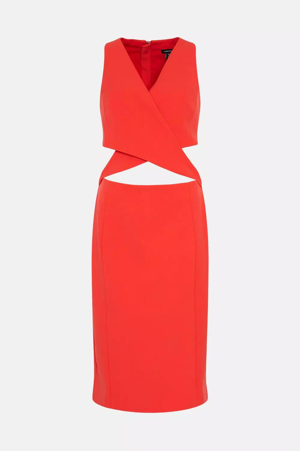 Wrap Waist Midi Dress Karen Millen