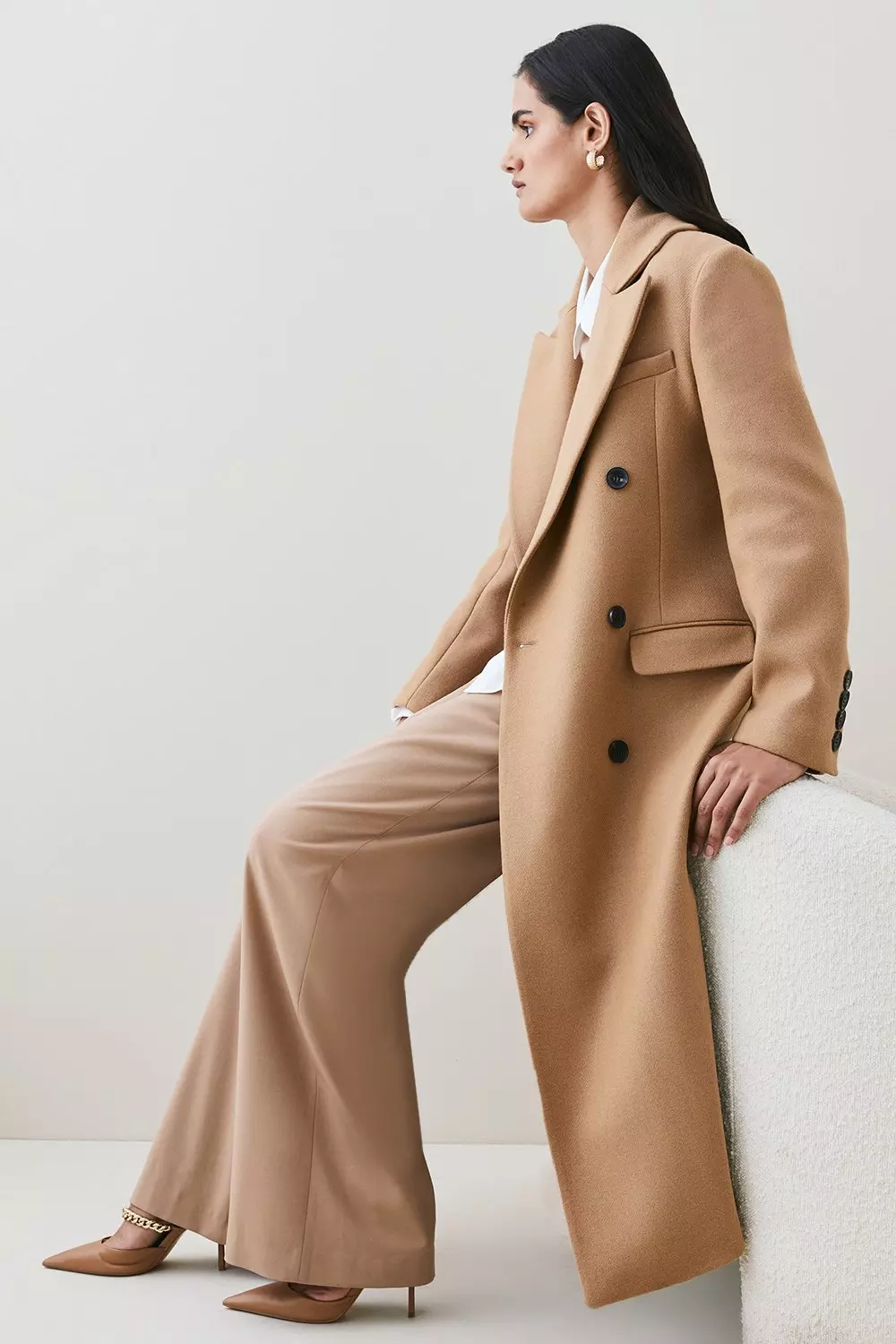 Karen Millen::Strong Shoulder Anti Fit コート:UK10[RESALE] bkk06282_camel_xl?pdp.template