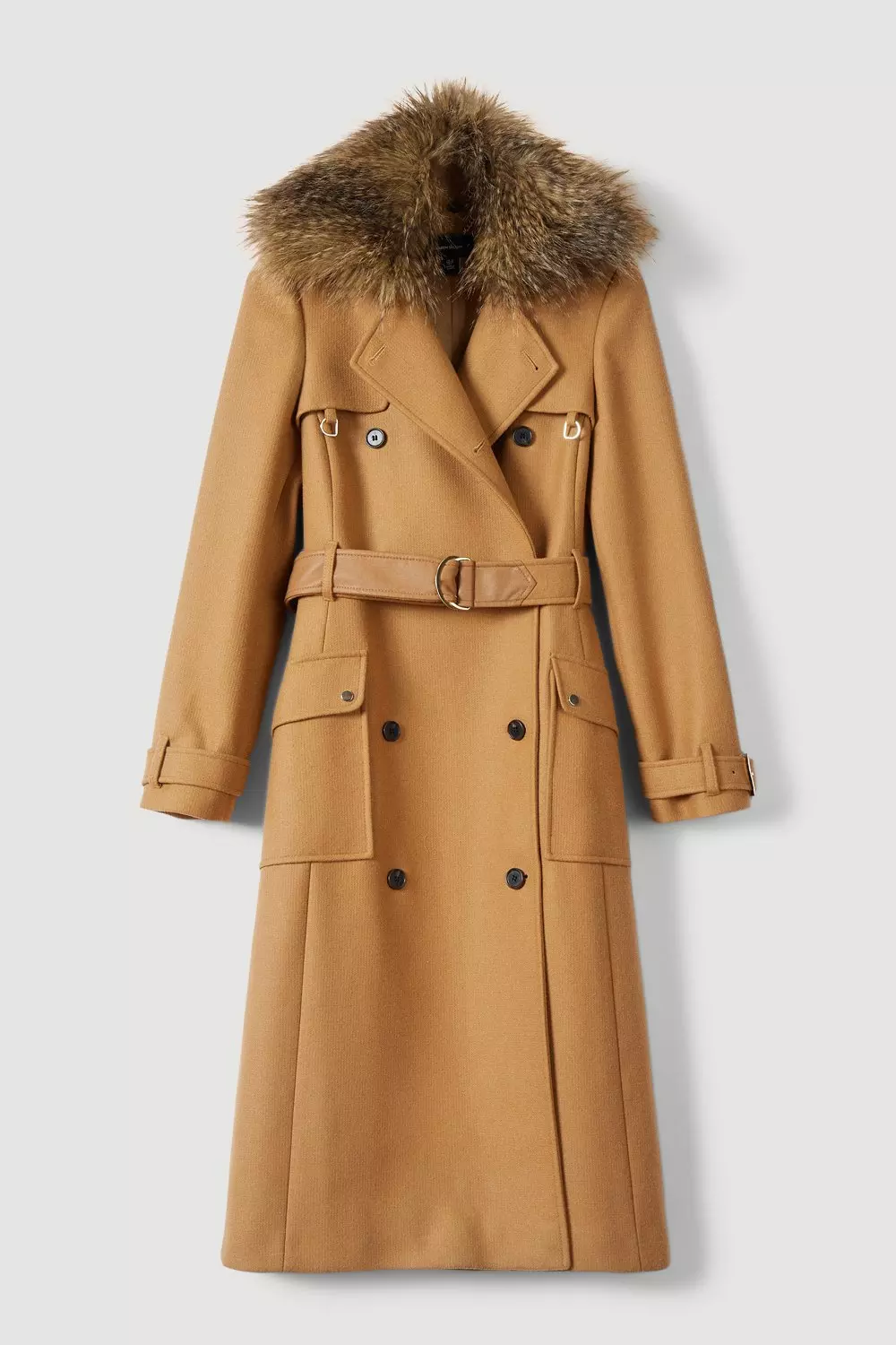 Karen millen camel trench coat store