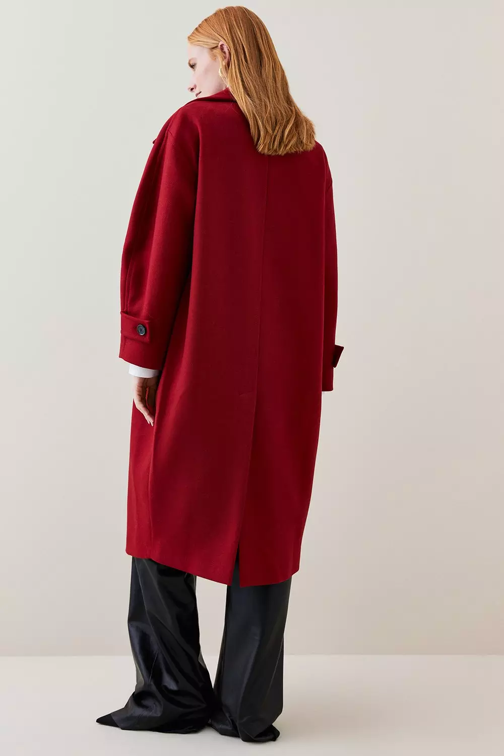 Karen millen red coat best sale