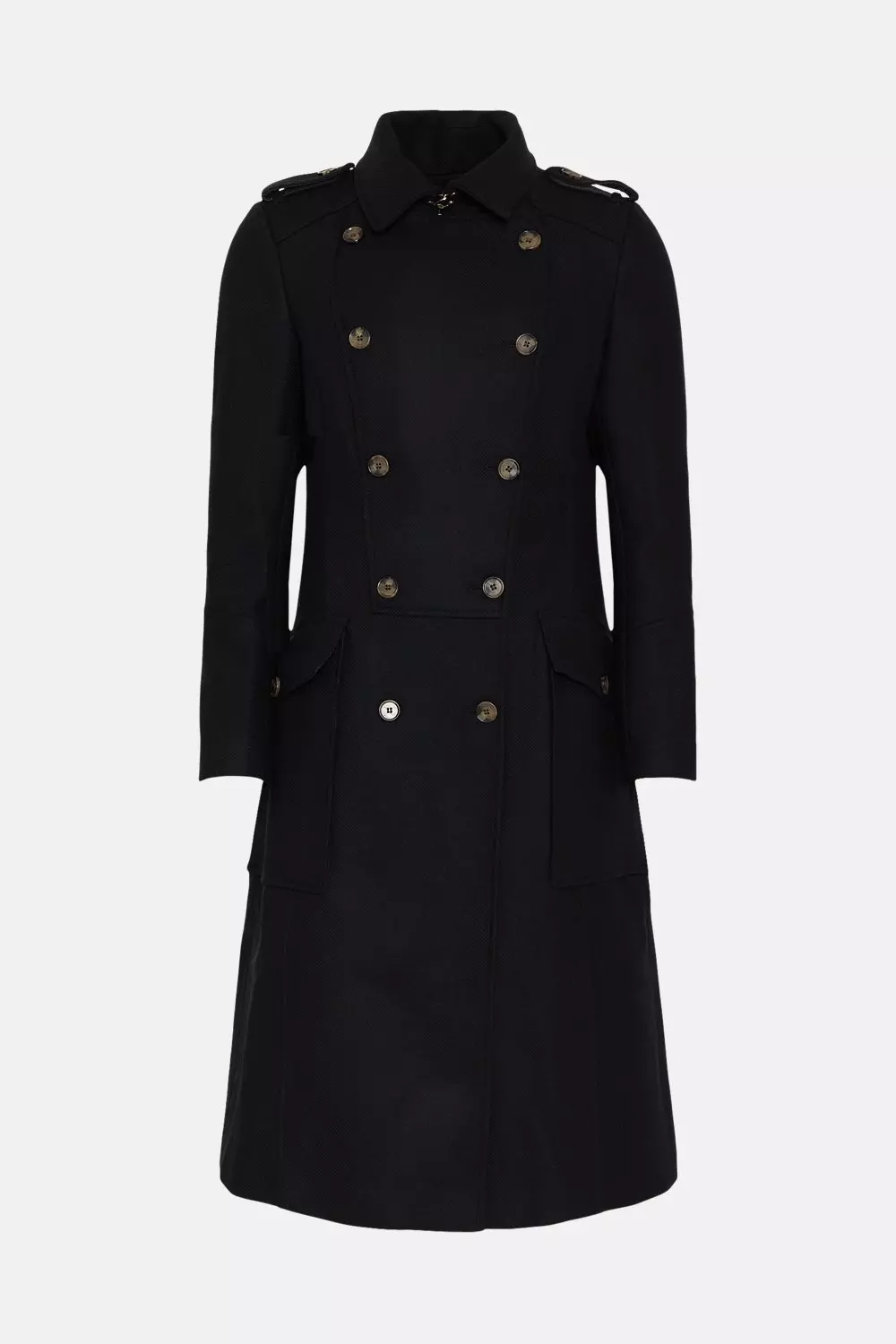 Italian Wool Military Coat Karen Millen