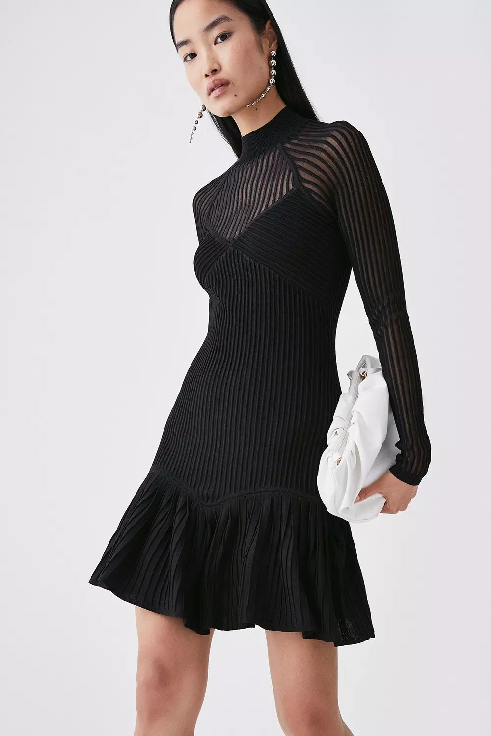 Petite peplum dress sale