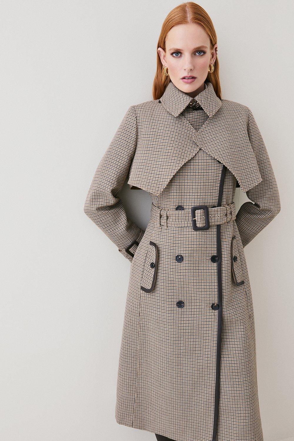 Pimkie check tailored coat hotsell