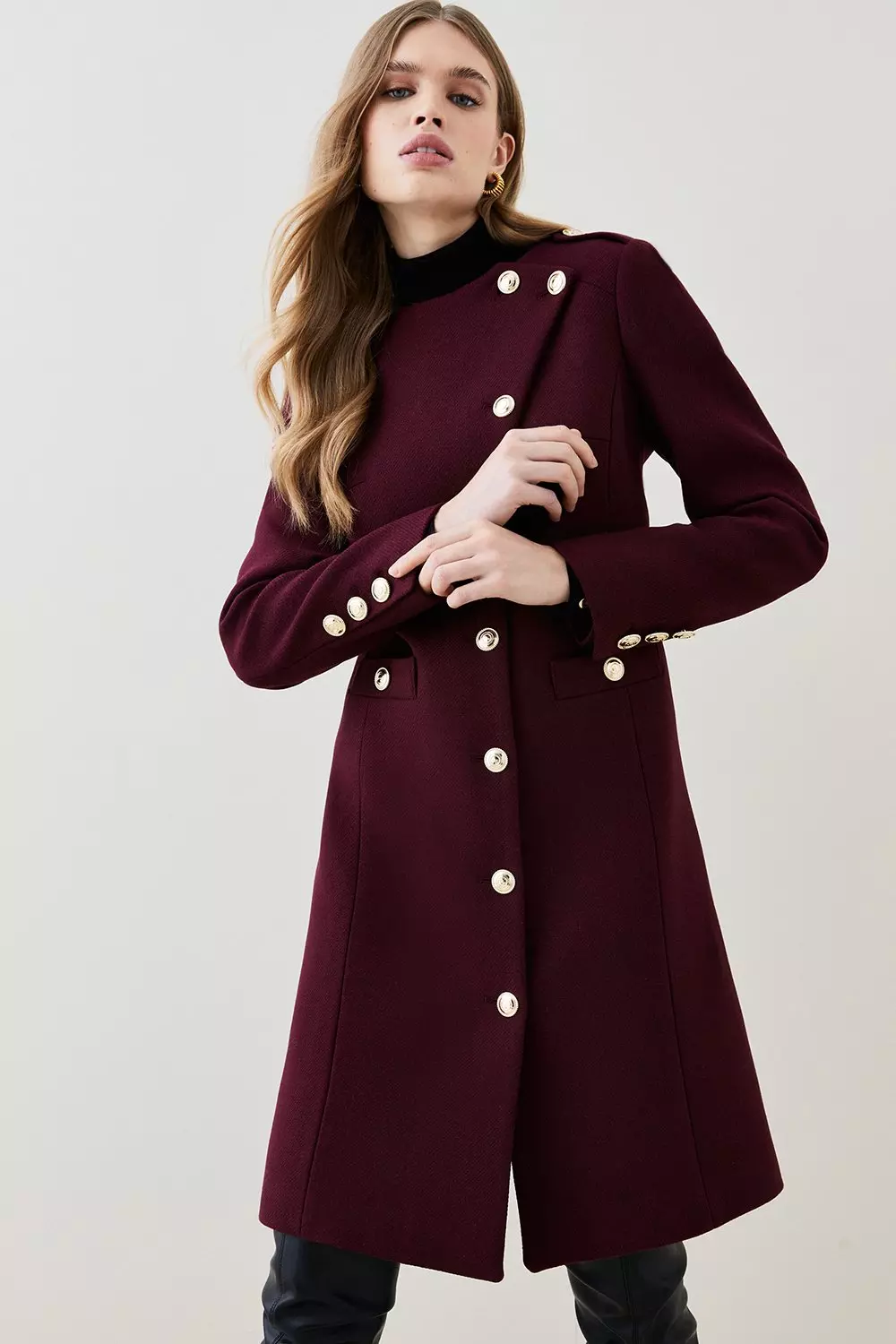 Button up coat hotsell