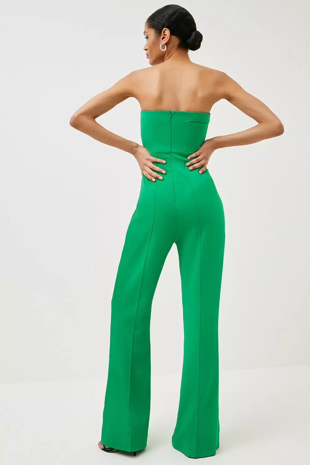 Karen millen green jumpsuit on sale