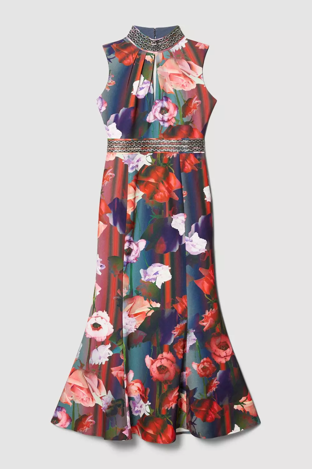 【KAREN MILLEN】フローラル ホルターディアマンテ マキシドレス bkk07114_floral_xl?$