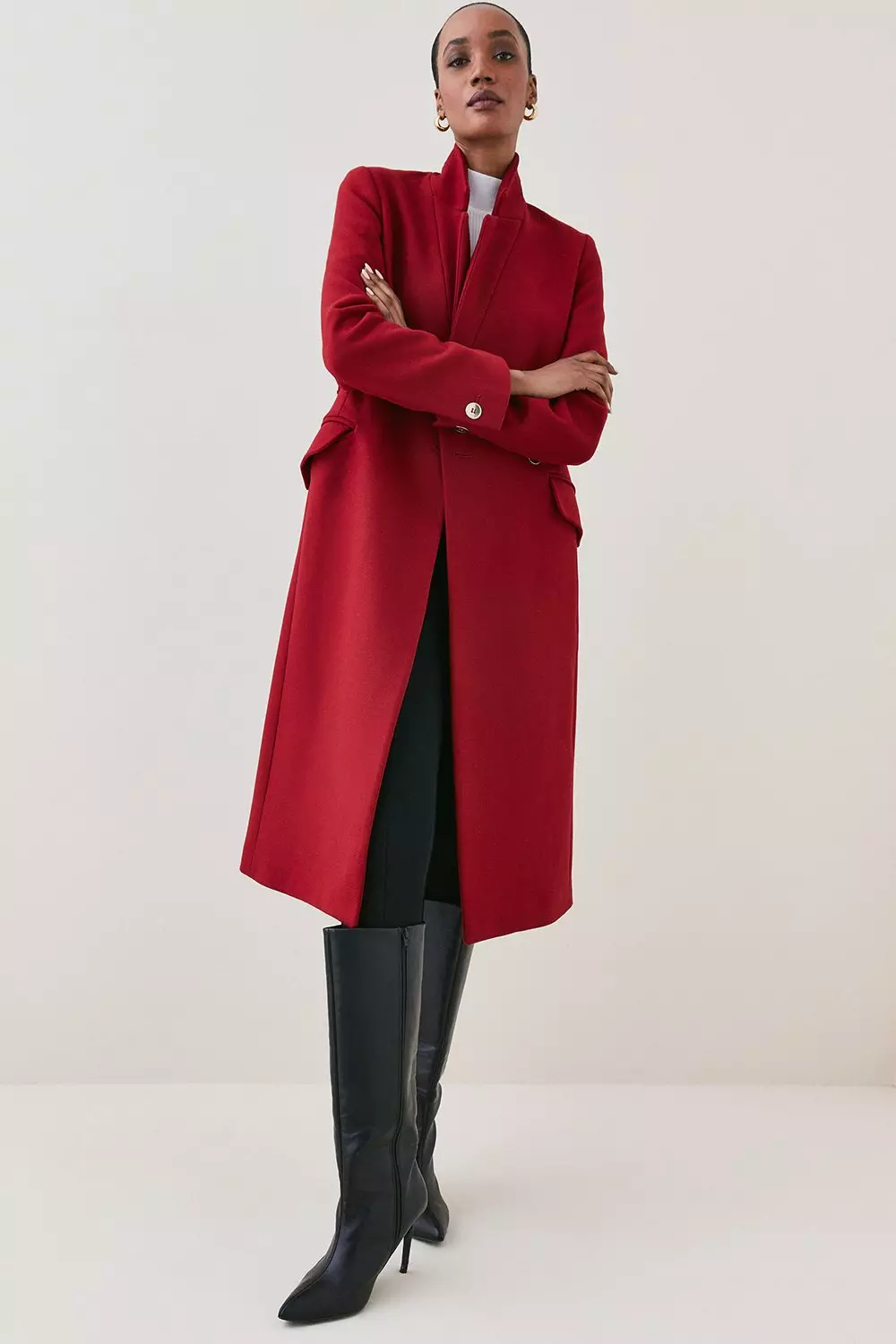 Karen millen investment wrap coat best sale