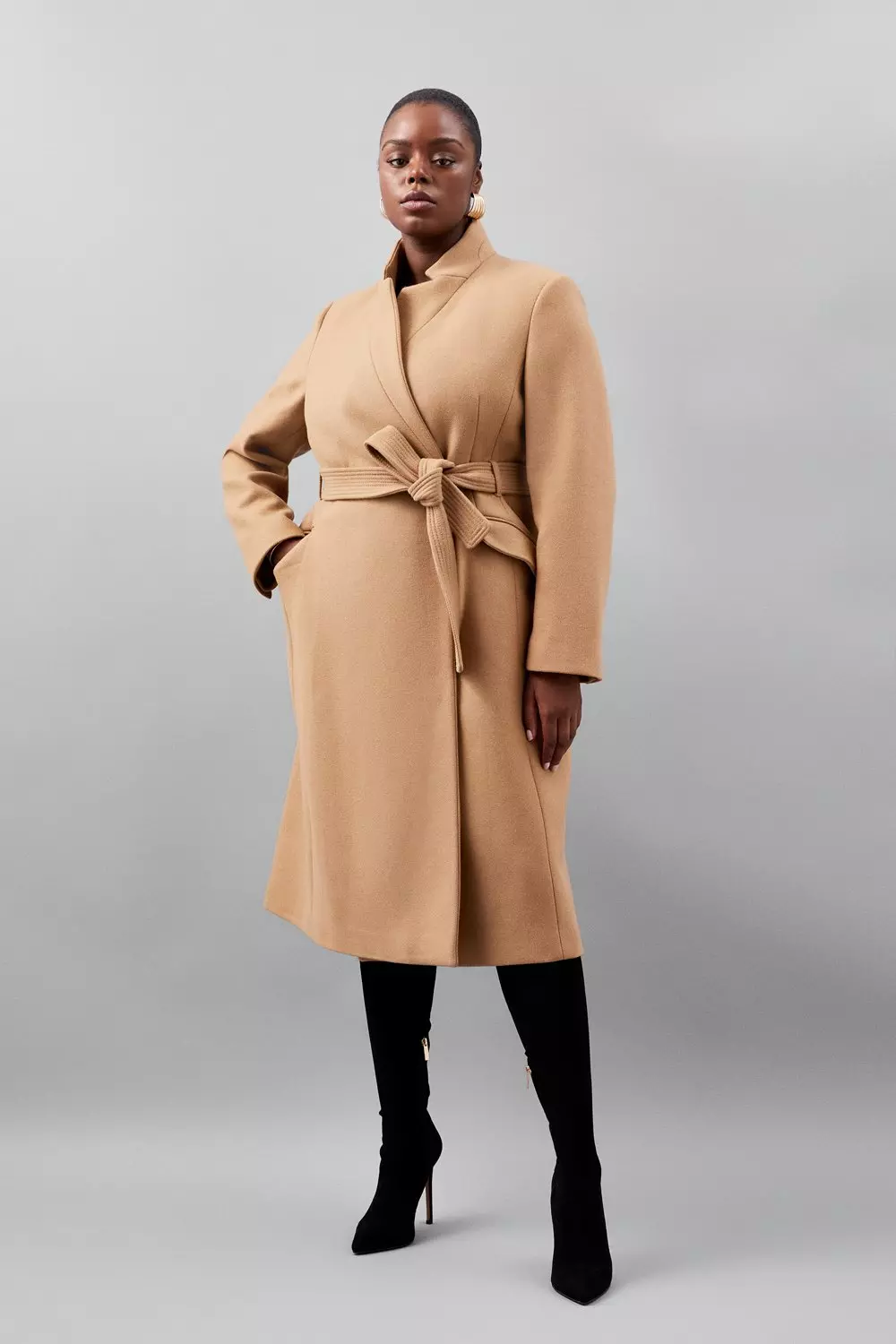 Plus size wool car coat hotsell