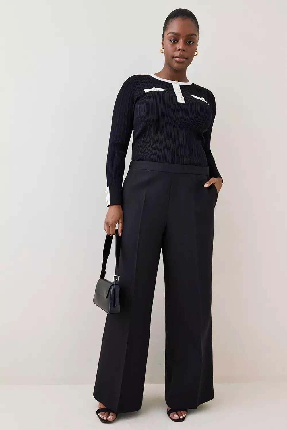 Karen millen black trousers hotsell