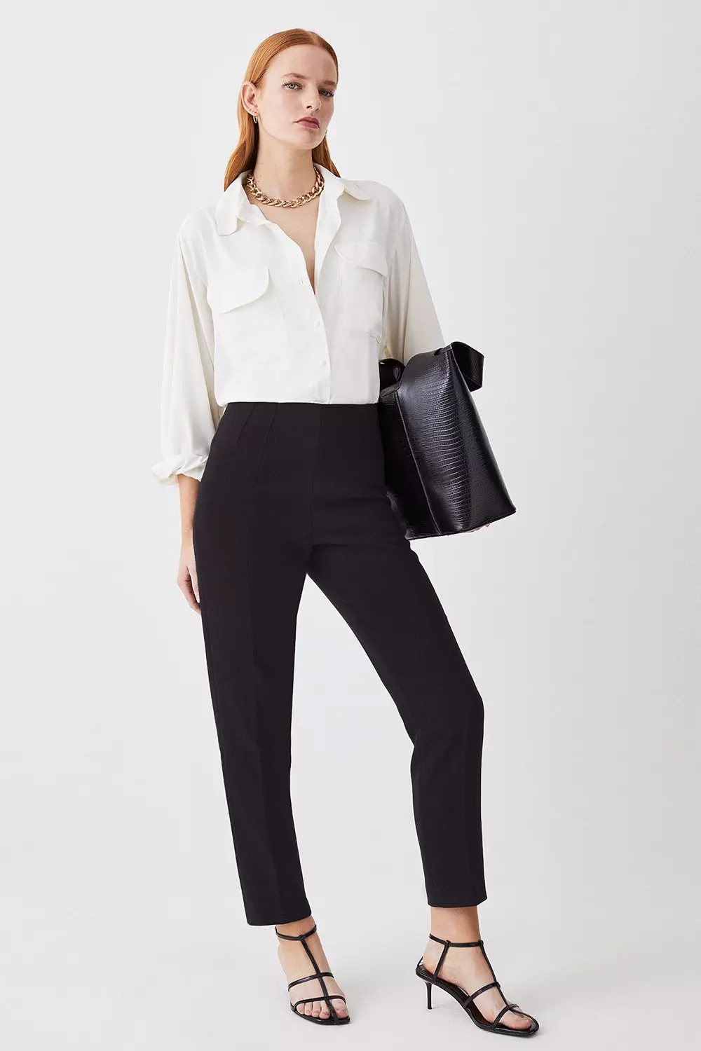 Karen millen black trousers best sale