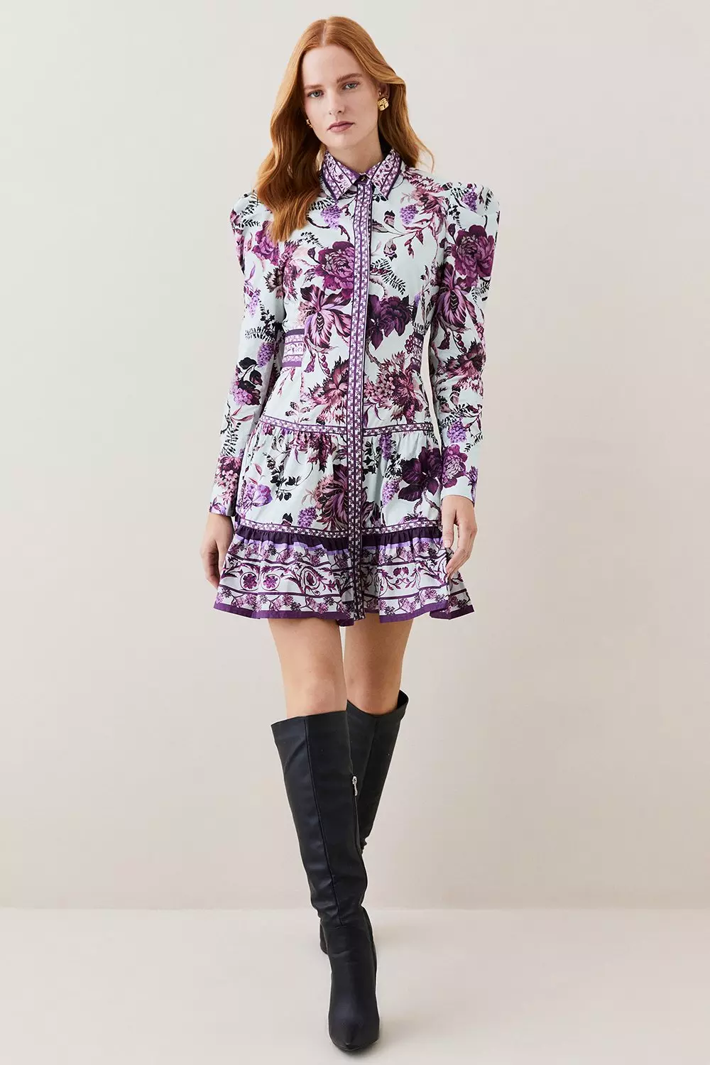 KAREN MILLEN 日本未入荷 刺繍 オーガンジー バルーン ミニ 花柄 bkk09086_floral_xl?$