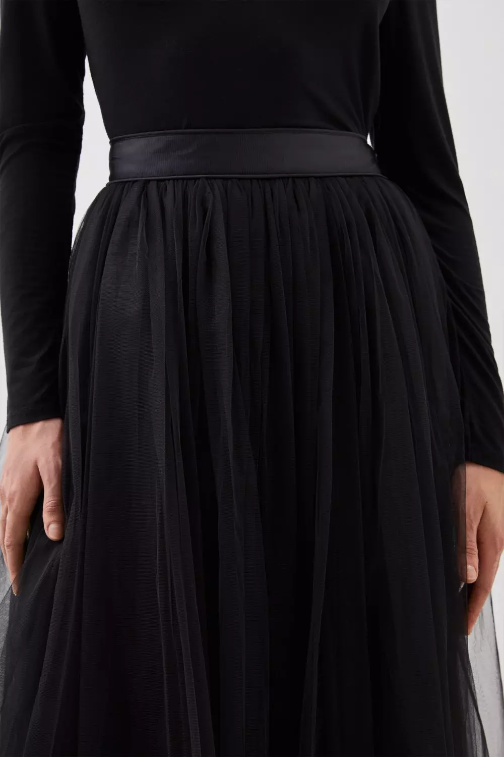 Lydia Millen Tulle Woven Maxi Skirt | Karen Millen