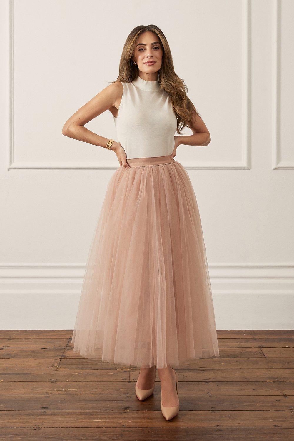 Long tulle skirt xl best sale