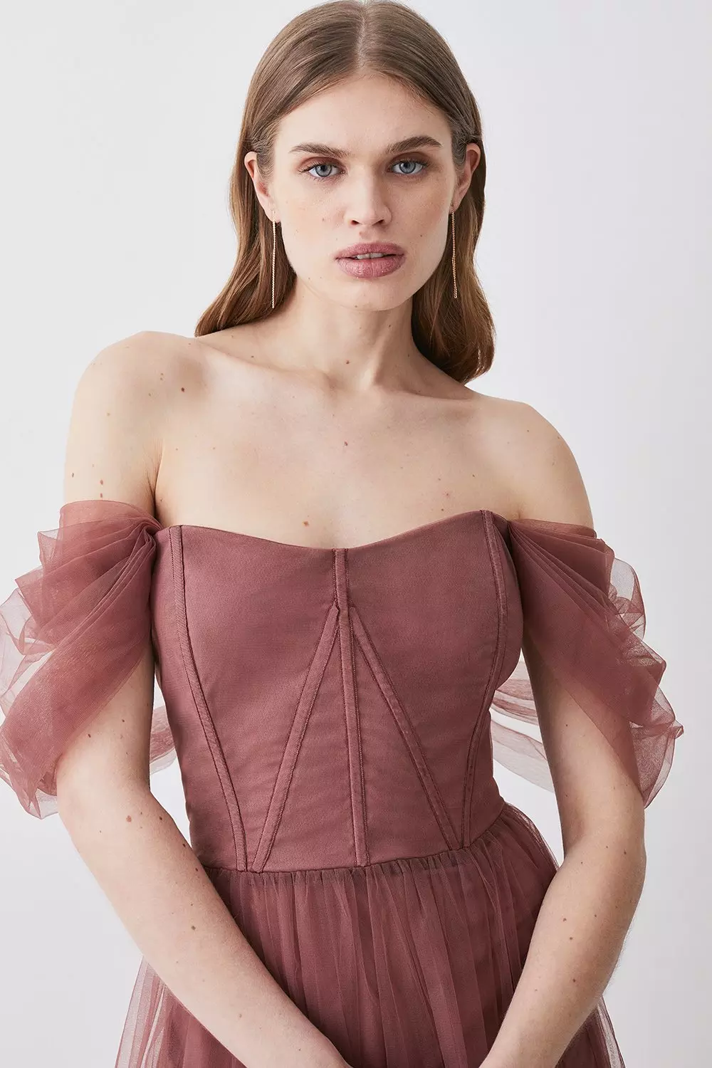 Karen Millen pink blush 2024 bustier