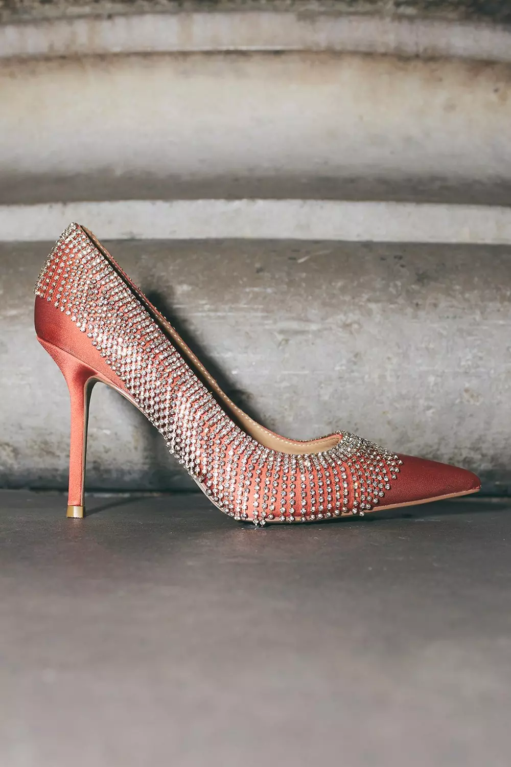 Satin Diamante Tassel Heel alternative image