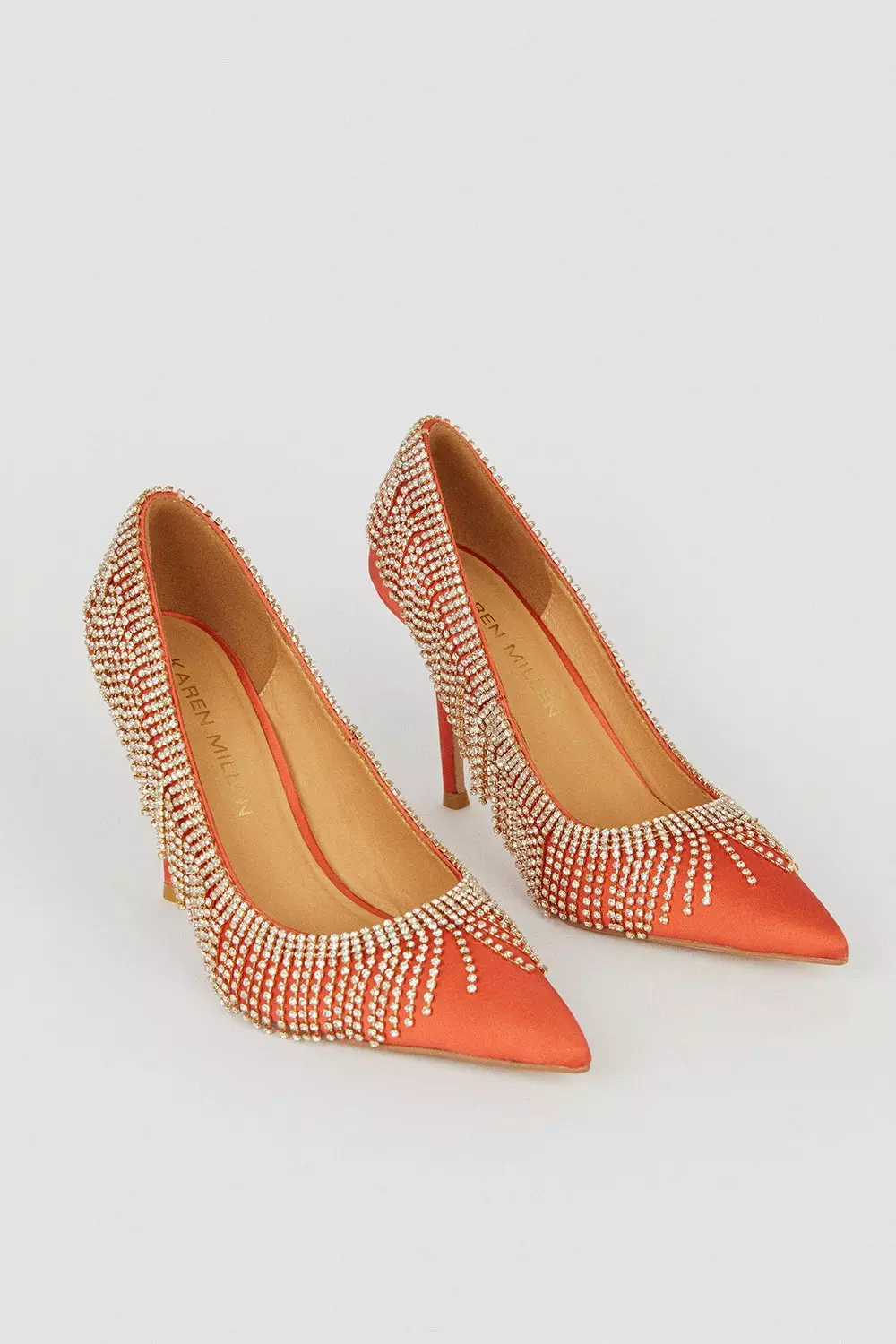 Satin Diamante Tassel Heel alternative image