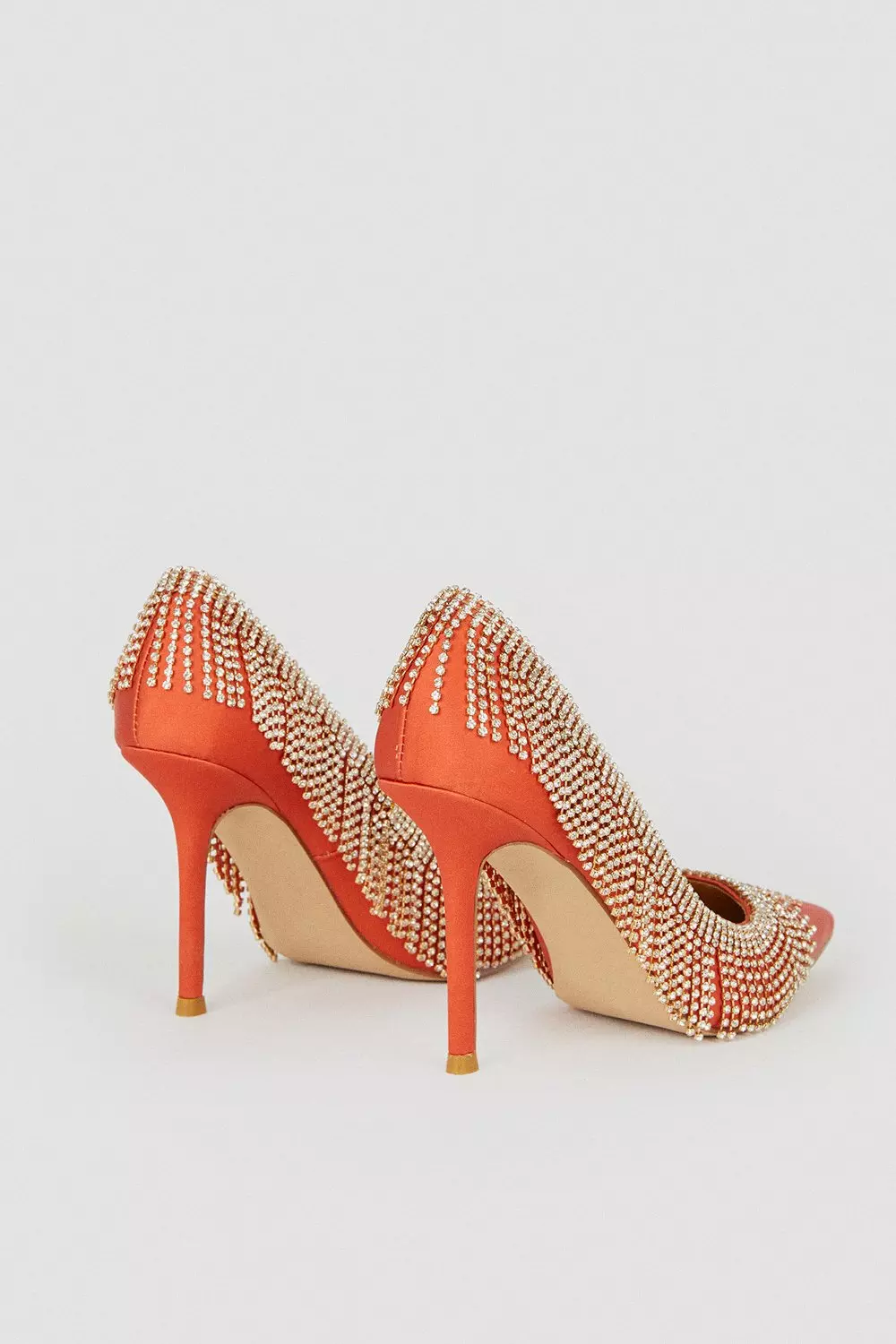 Satin Diamante Tassel Heel alternative image