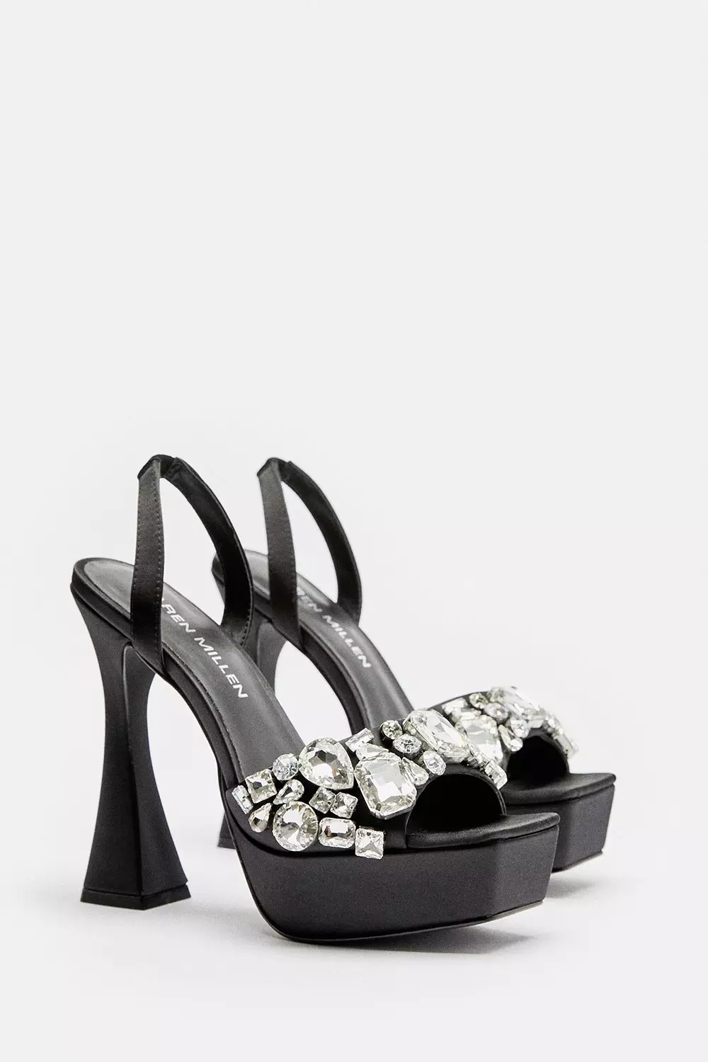 Gemstone Slingback Extreme Platform | Karen Millen
