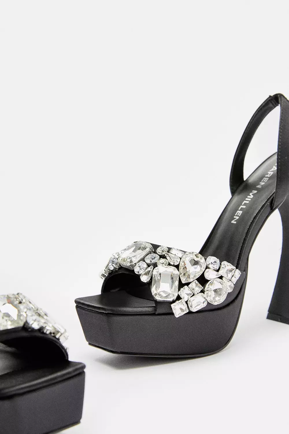 【KAREN MILLEN】ゴールドテクスチャステートメントバングル KAREN MILLEN Metallic 70's Platform Sandal | endource