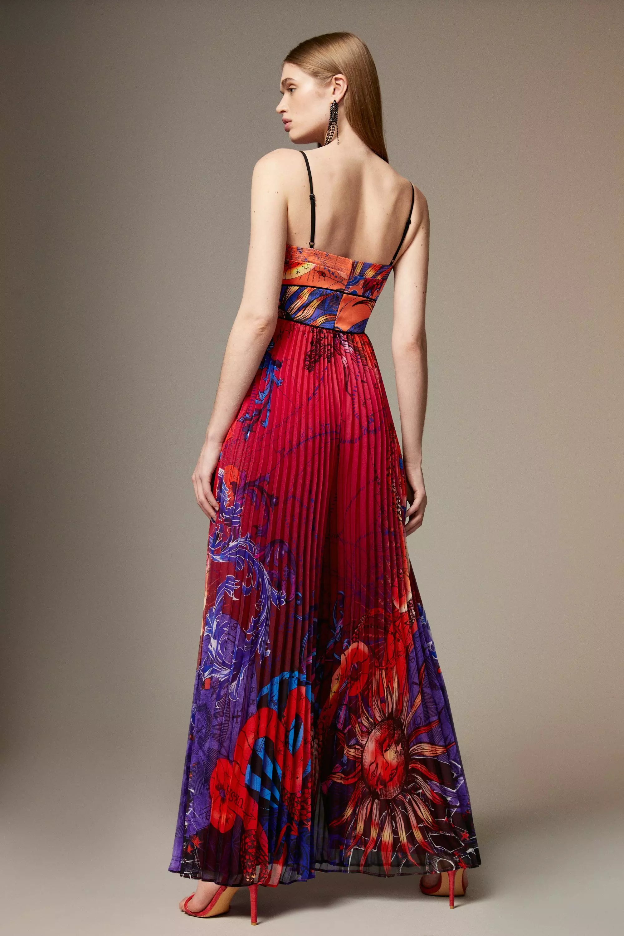 Multi British Museum Celestial Pleat Jumpsuit  alternative image