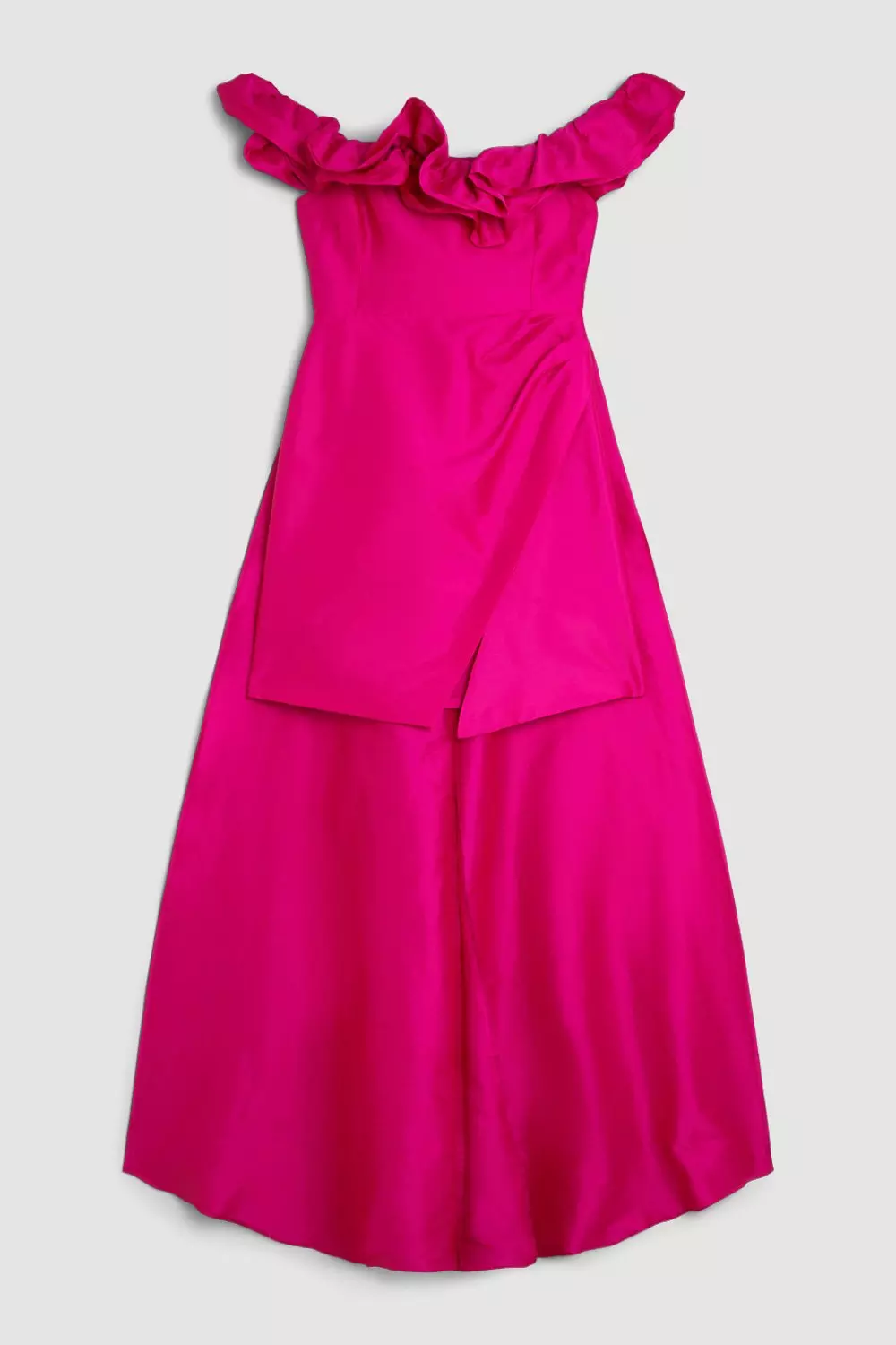 国内発・関税込!! KAREN MILLEN*Ａラインウエストタブミニドレス KAREN MILLEN ミニドレス Aライン ウエストタブ Vネック 半袖