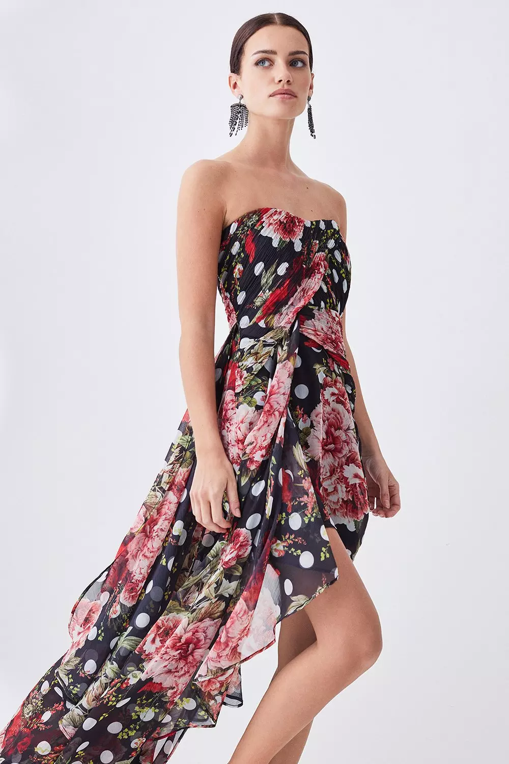 Shops floral chiffon mini dress