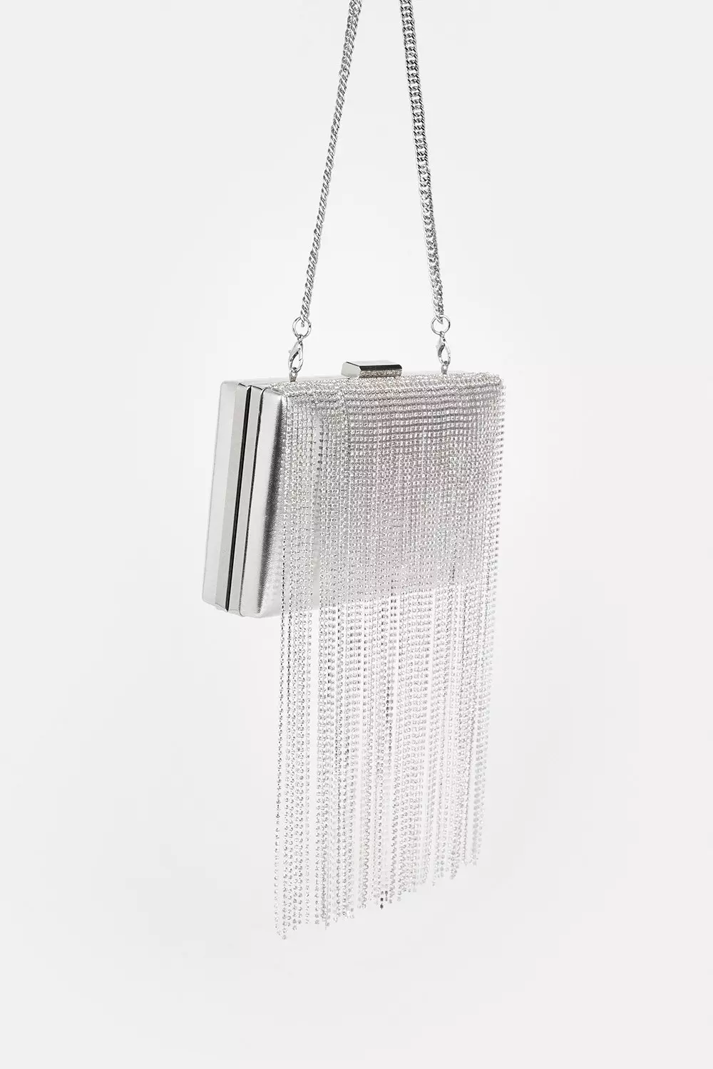 Karen millen chain detail clutch bag sale