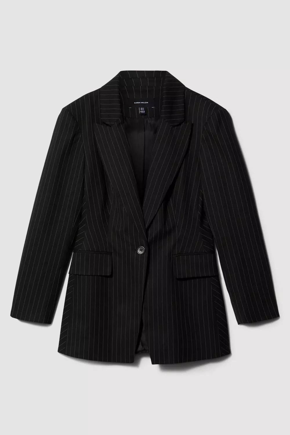 Pinstripe Single Breasted Blazer | Karen Millen