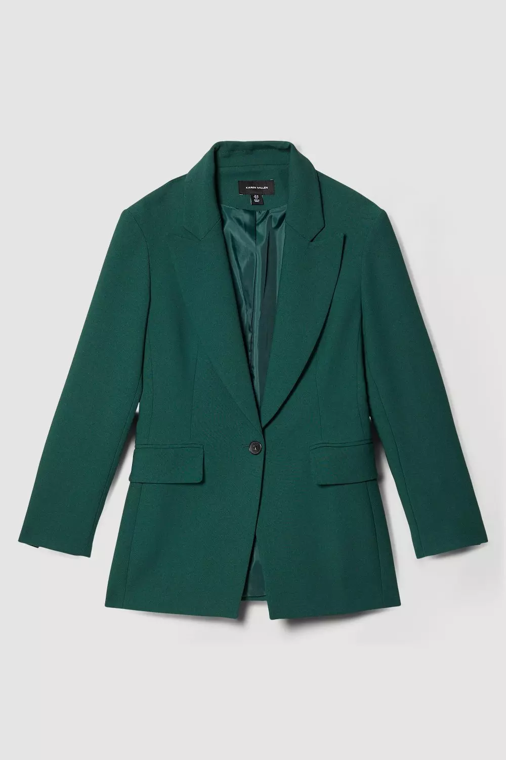 Forest Compact Crepe Single Breasted Blazer  alternative image