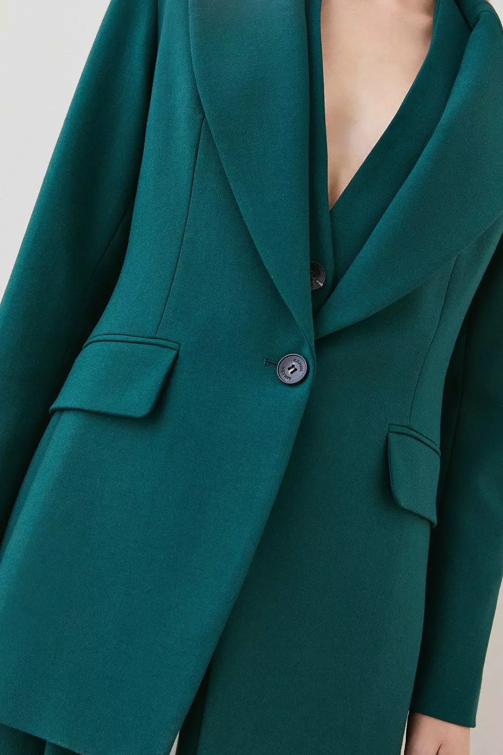 Forest Compact Crepe Single Breasted Blazer  alternative image