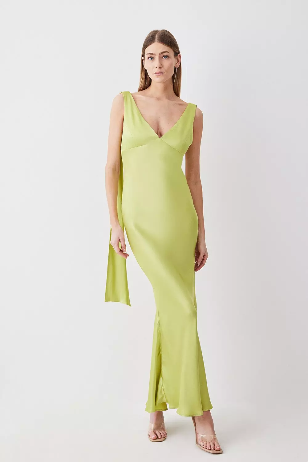 Karen millen satin dress hotsell