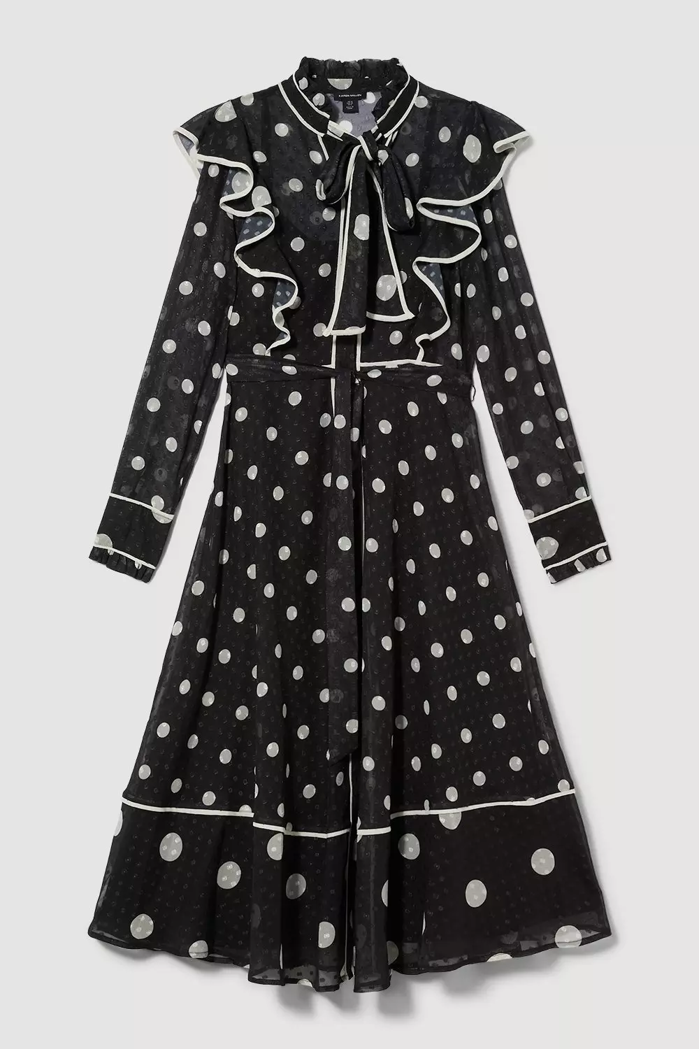 関税送料込★SALE★完売間近★KarenMillen★Polka Dot ドレス 関税送料込☆SALE☆完売間近ラスト☆KarenMillen☆polkaドレス