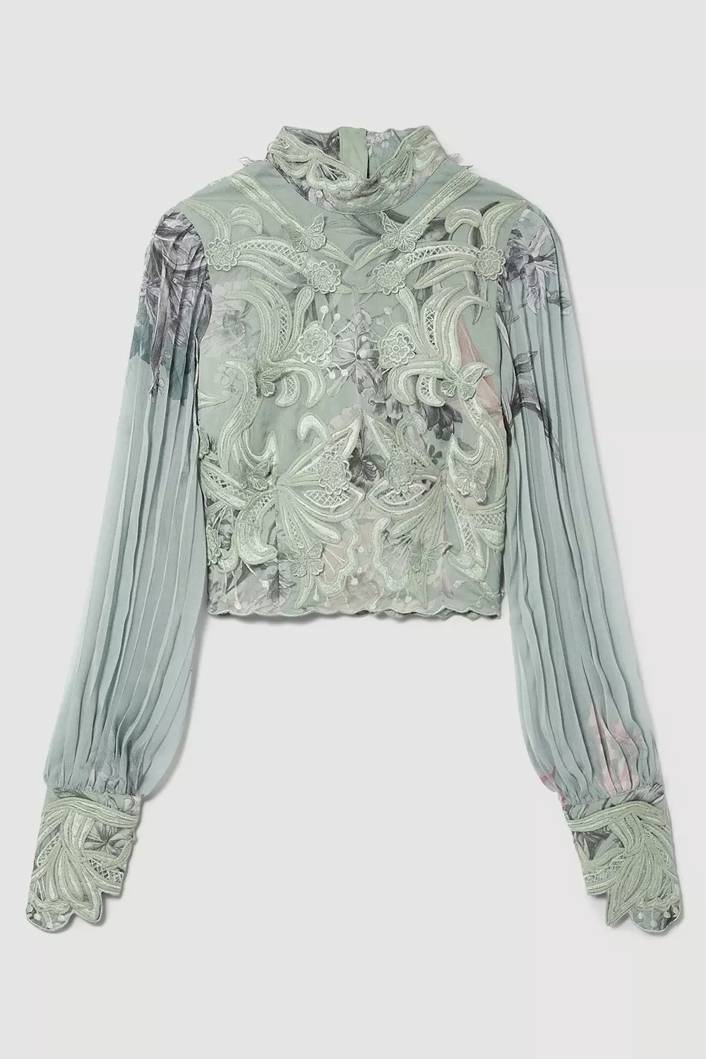 【美品】 YILON Bloom lace set blouse Women's Hollow Out Lace Blouse Summer Fashion Long Sleeve