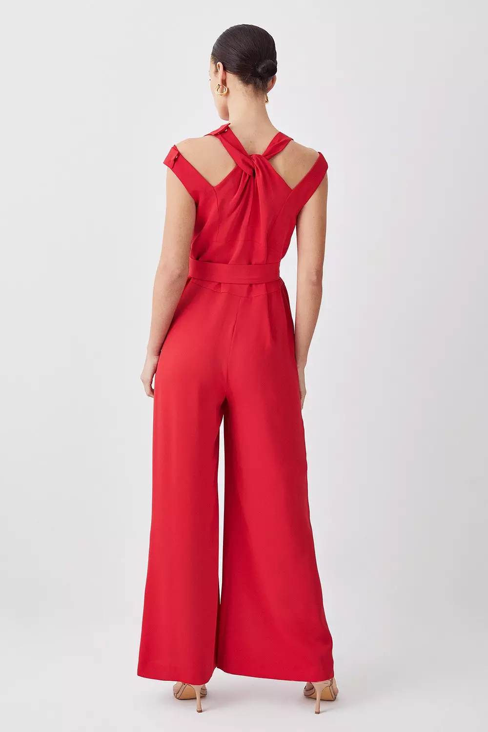 Red jumpsuits petite on sale