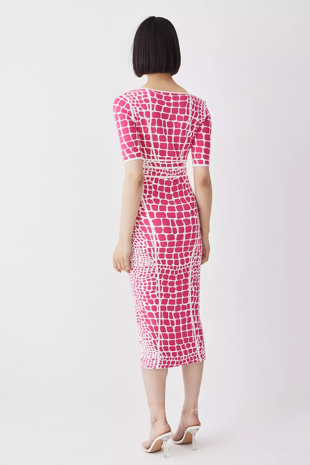美品✨完売 hella 24SS CUT JACQUARD DRESS Mサイズ Grazie Dress | Marciano