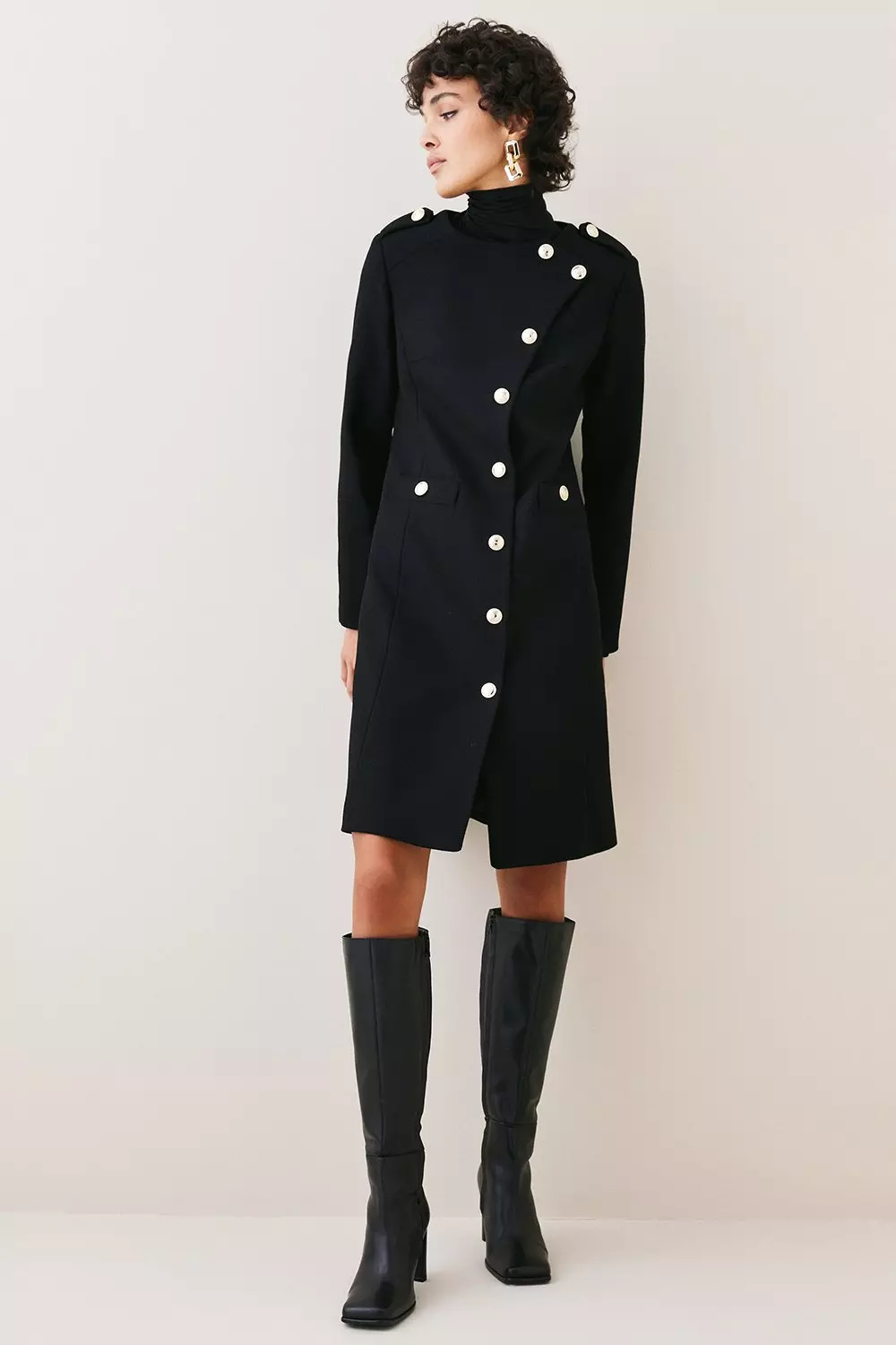 Karen millen military coat best sale