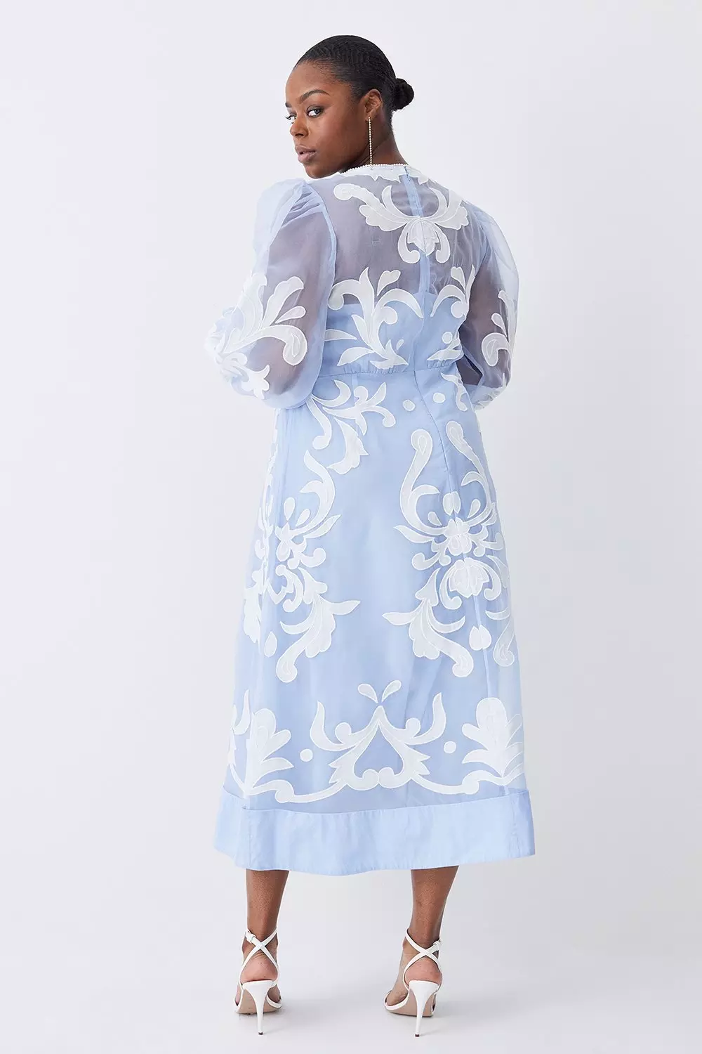 Karen Millenプラスサイズ ステッチ ホルターネックミディドレス bkk11218_navy_xl?pdp.template