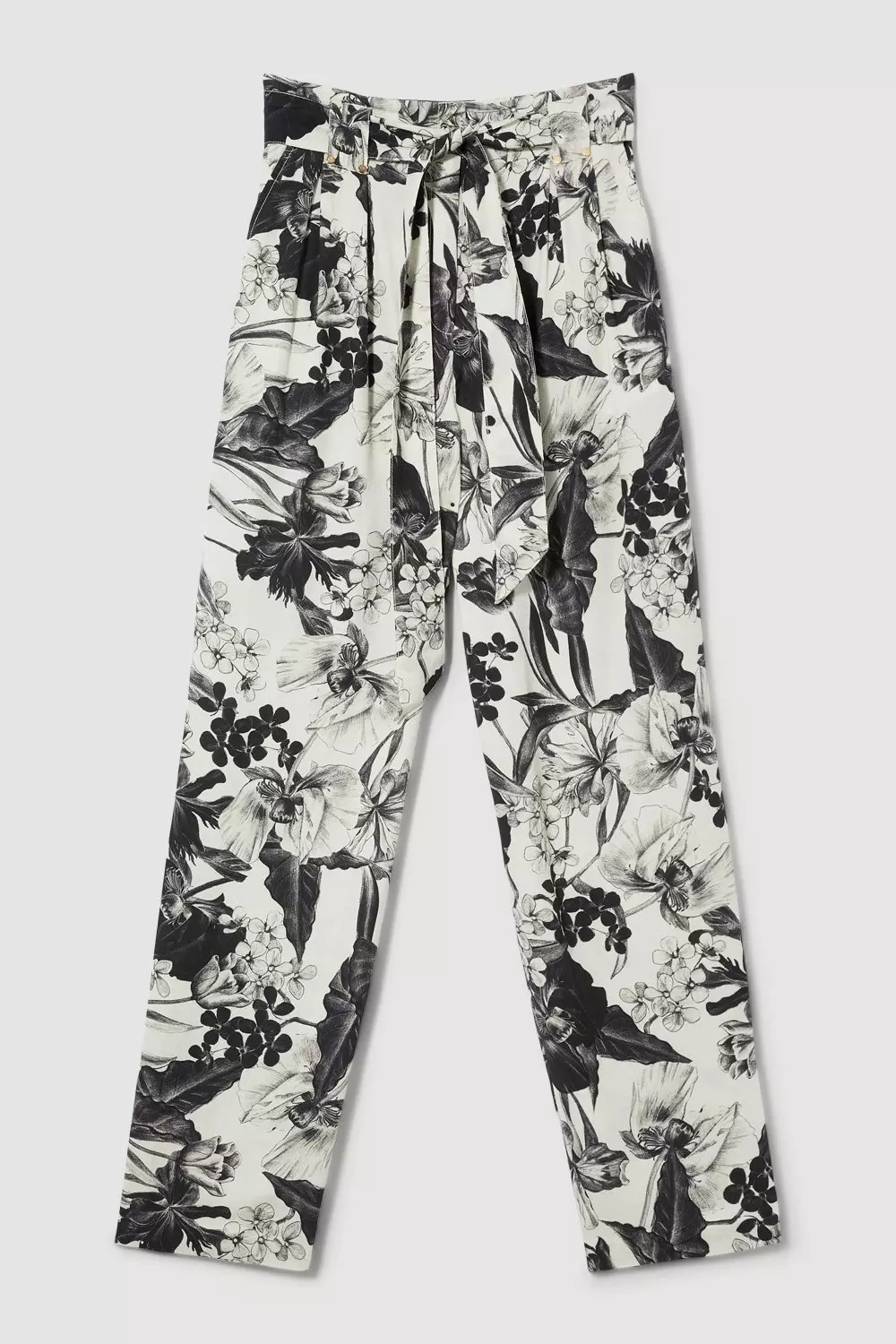 Tall Floral Batik Premium Linen Viscose Woven Pants | Karen