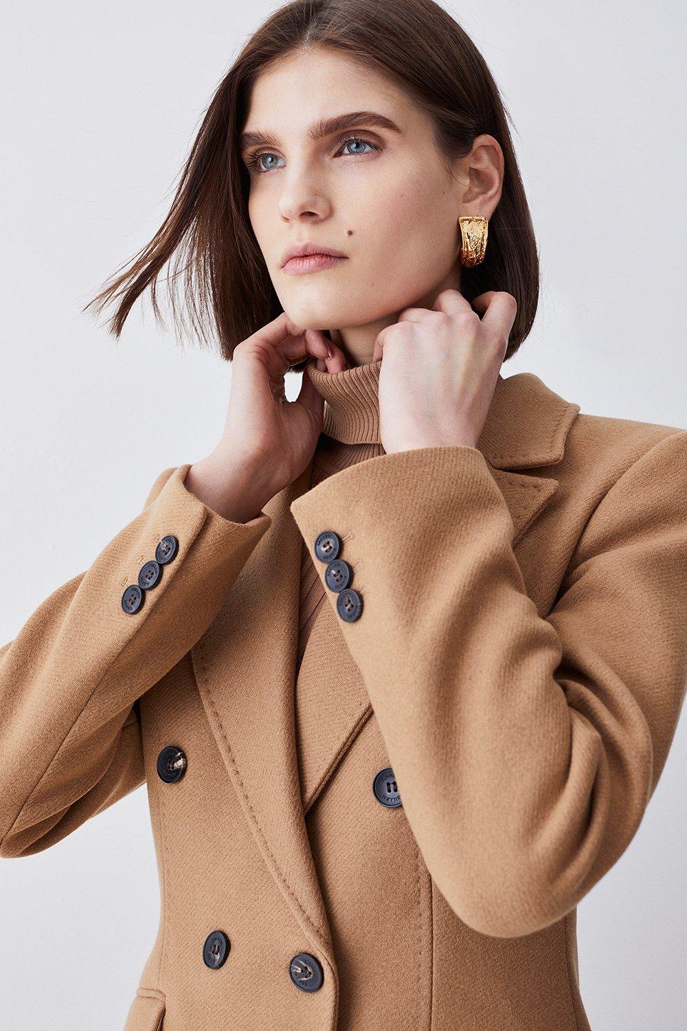 Eccesso double-breasted virgin wool coat