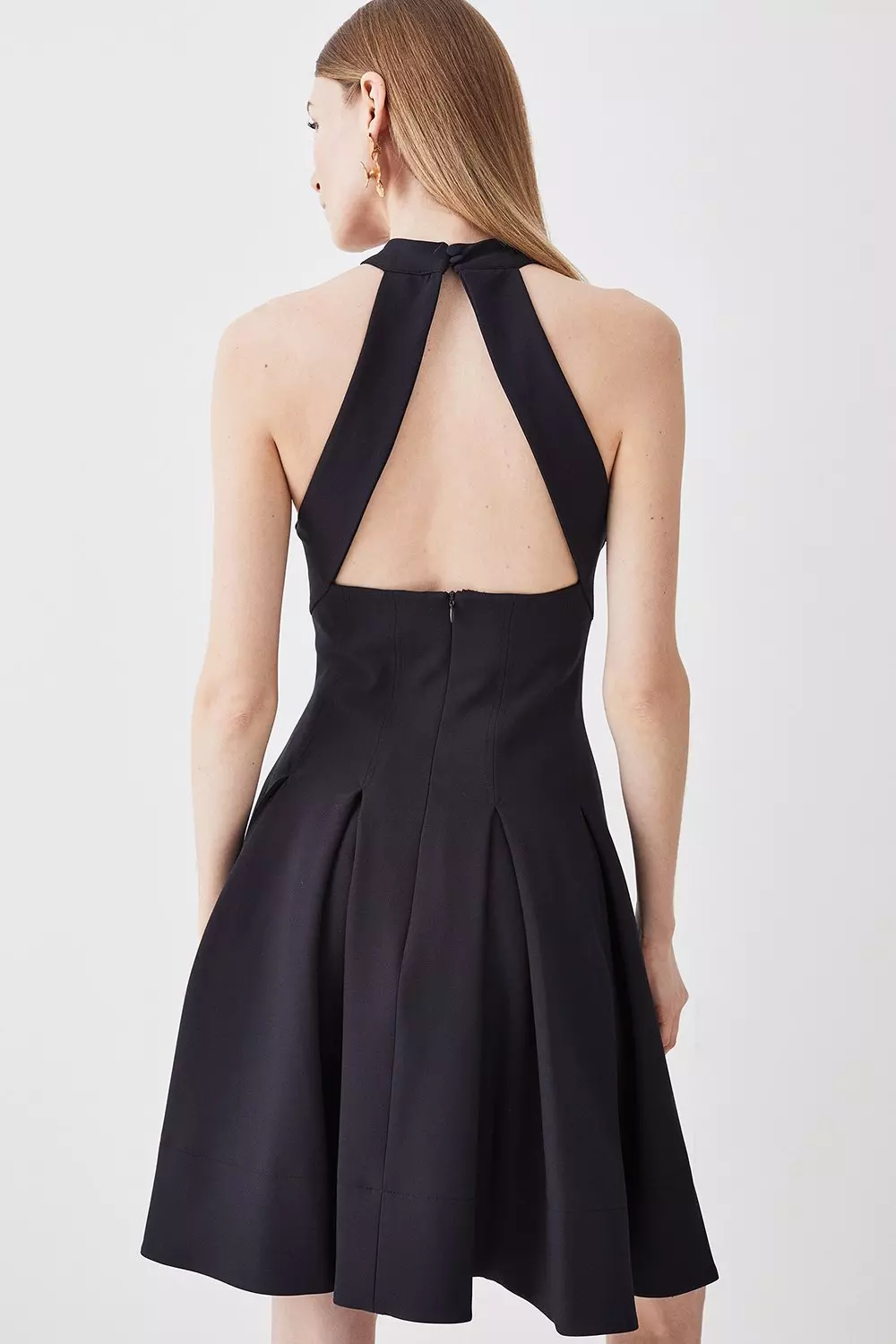 ★Karen Millen デニムホルターボタンスルー 魅惑的ワンピ★ Trim Detail High Cut Swimsuit | Karen Millen