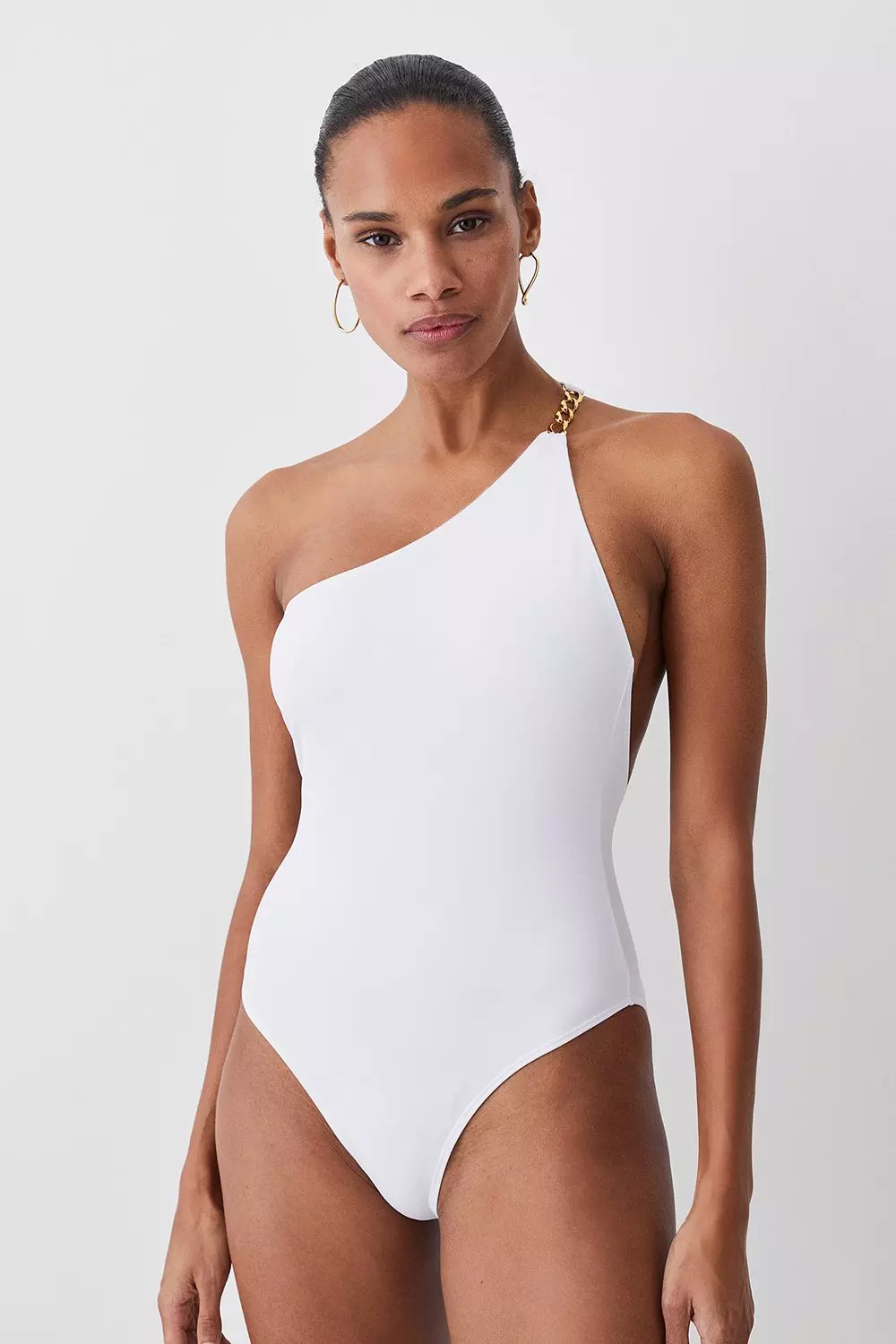 One shoulder strap swimsuit on sale