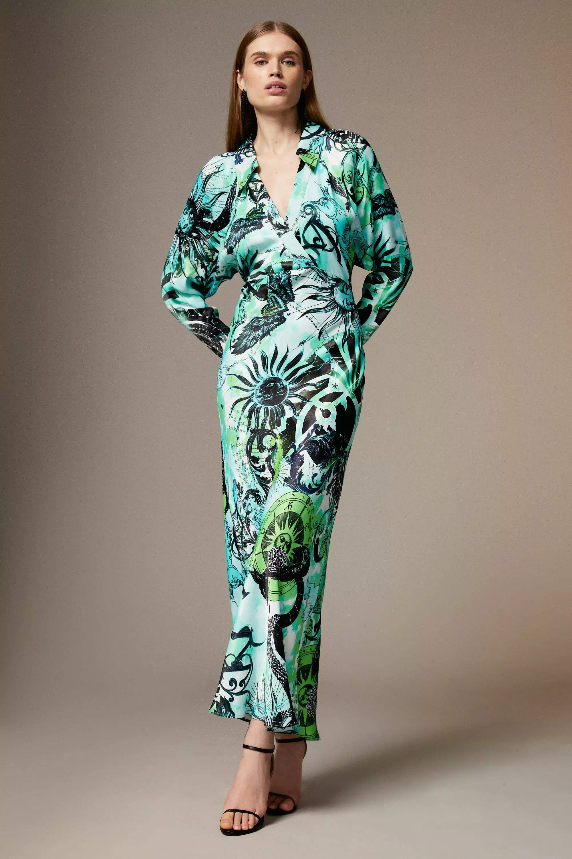 KAREN MILLEN 日本未入荷 幾何学模様 ジャガード ボディコン Karen Millen OBE speaks about Gelida, her career highs and