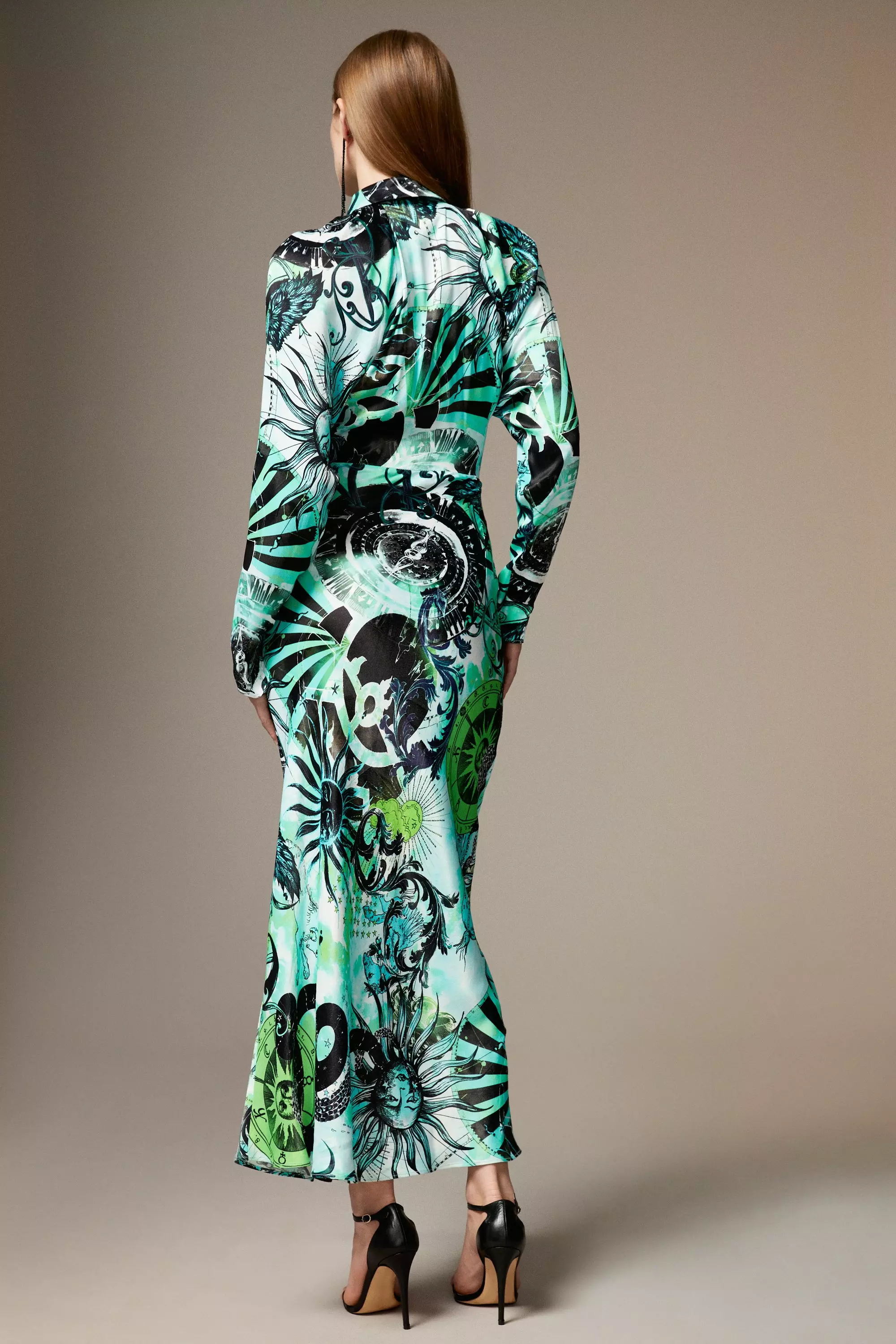 KAREN MILLEN 日本未入荷 幾何学模様 ジャガード ボディコン Karen Millen OBE speaks about Gelida, her career highs and