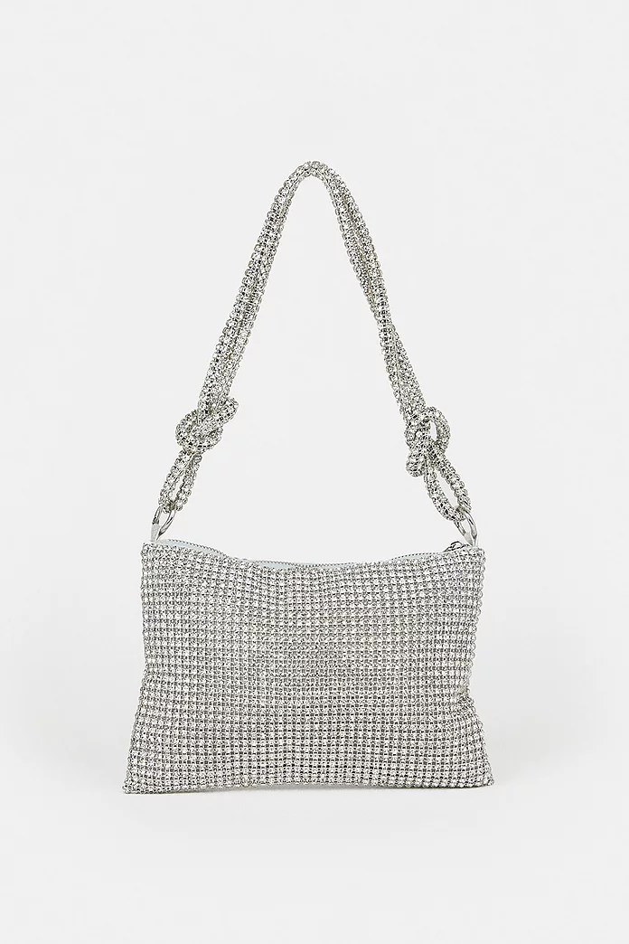 Rhinestone Shoulder Bag | Karen Millen Rhinestone Shoulder Bag | Karen Millen