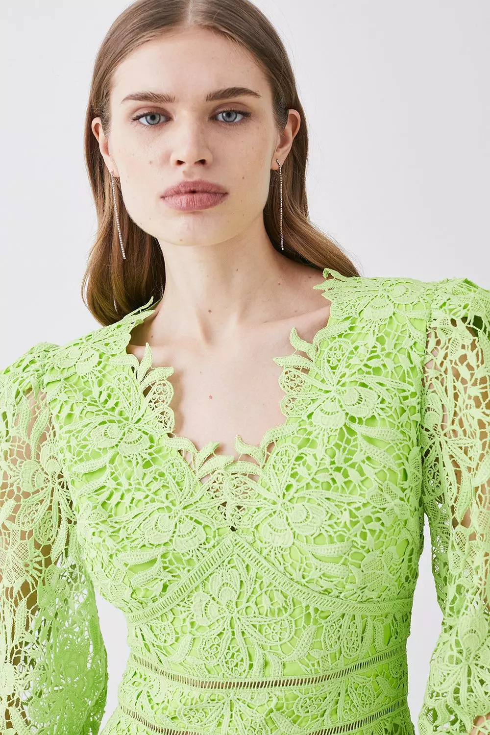 Karen millen lime lace dress best sale
