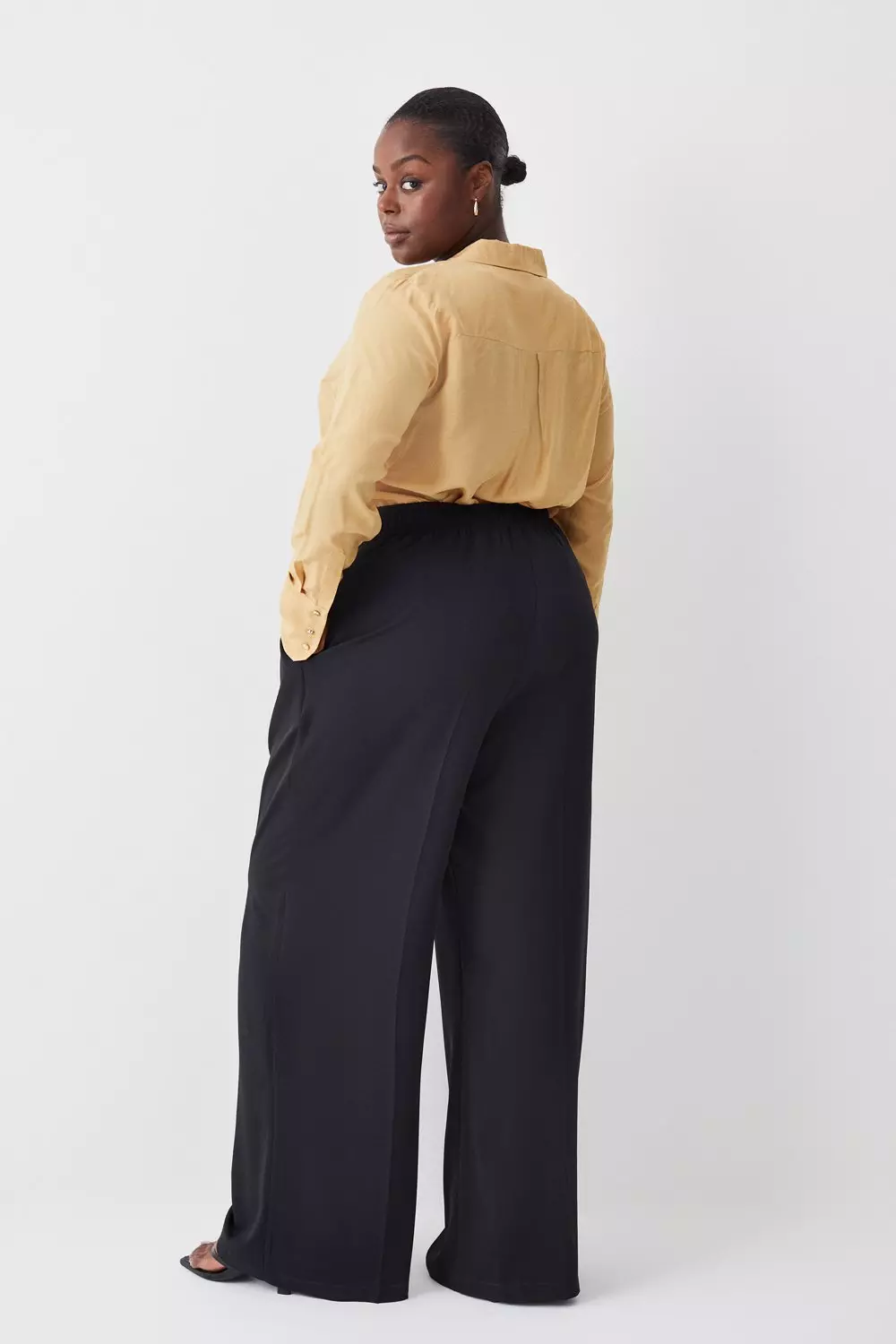 Plus size wide leg dress pants best sale