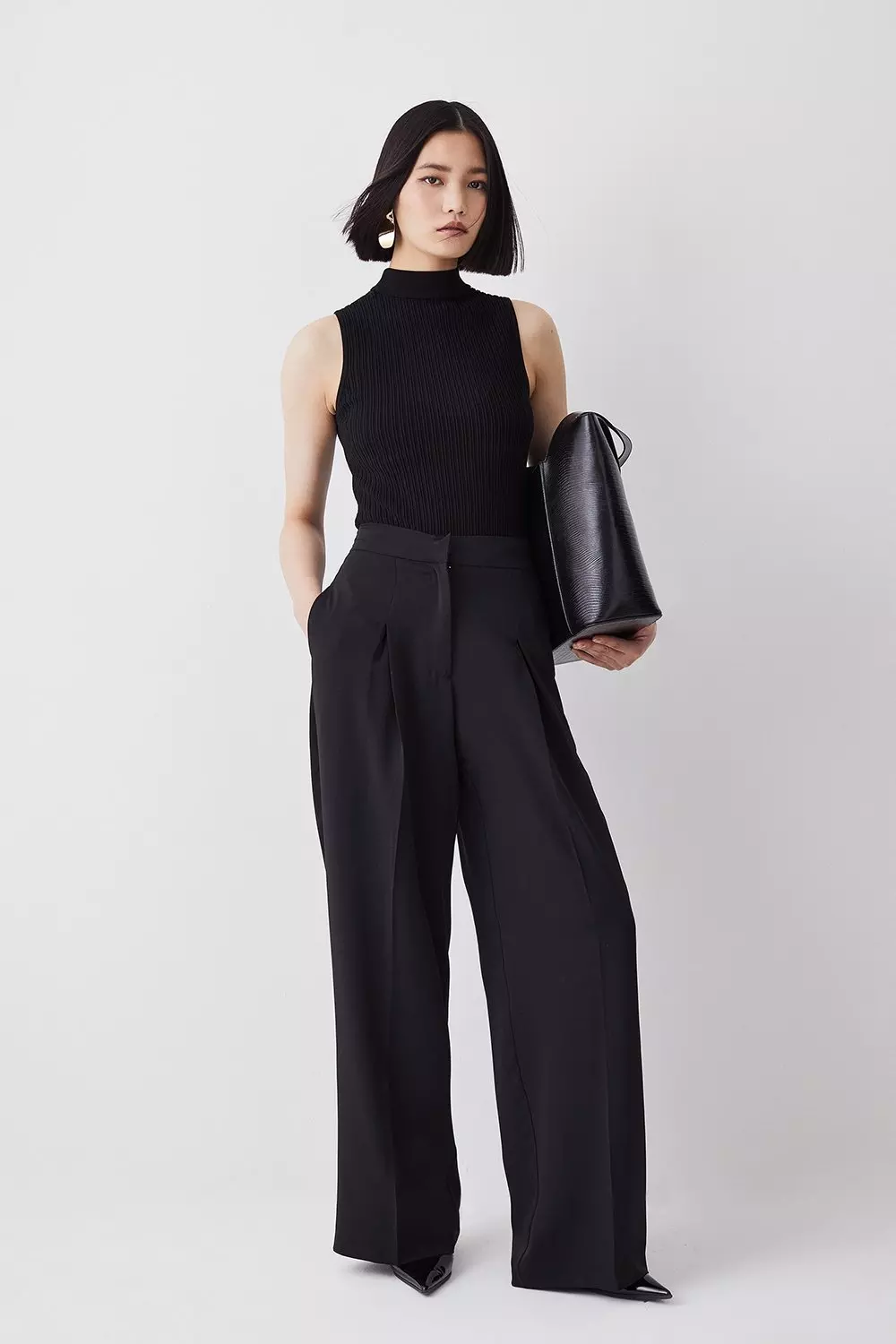 Essential Tailored Wide Leg Trouser Karen Millen