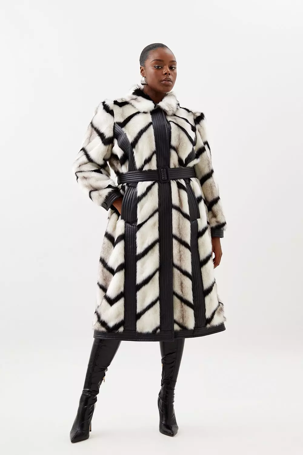 Plus size floor length coat best sale